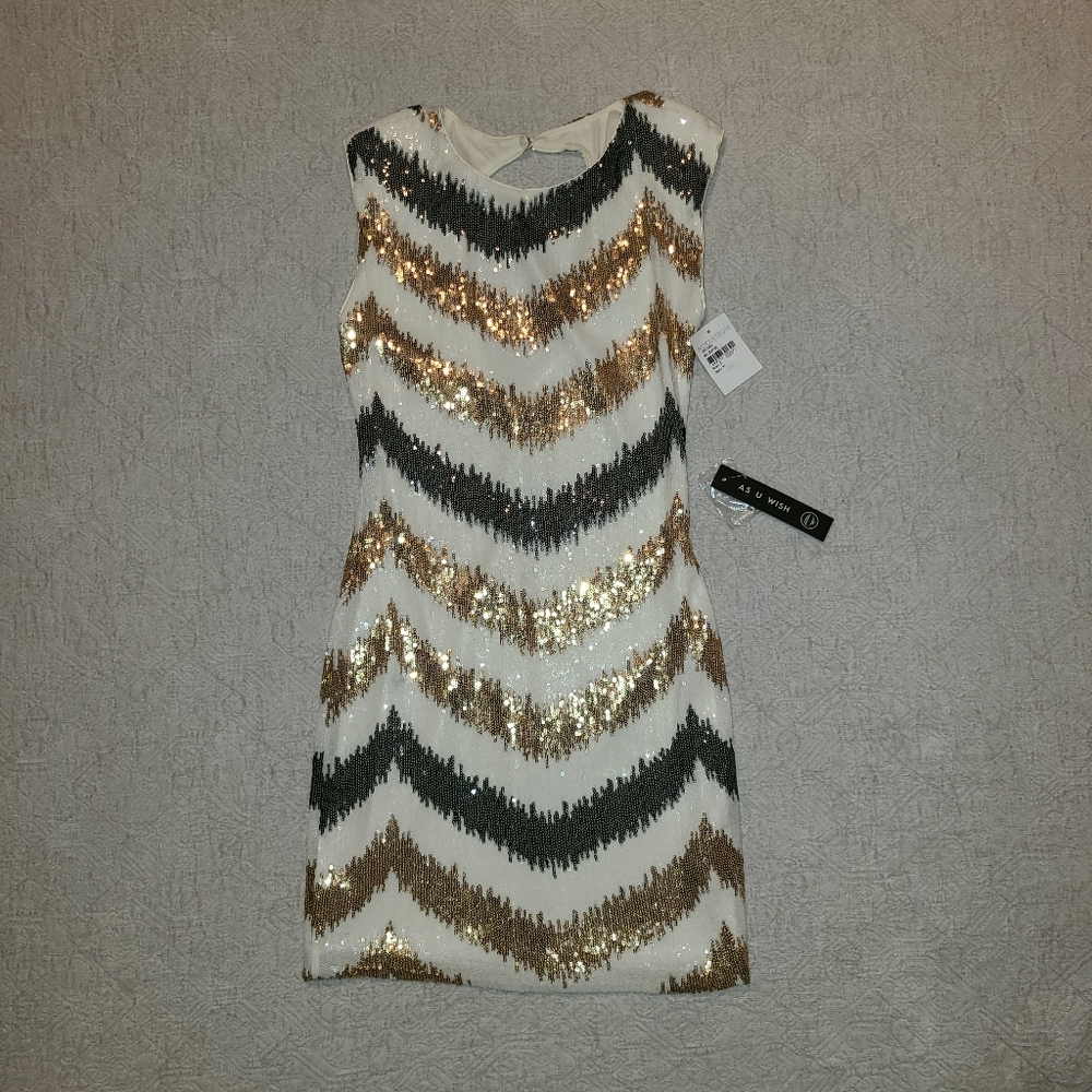 AS U WISH Sequin Dress